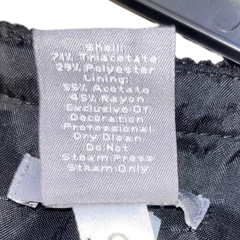 Ann Taylor Dress Womens Size 4 Black Sleeveless Ribbon Bow Tie Scoop Neckline - Picture 5 of 5